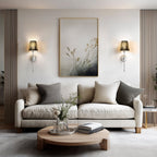 WIRELESS METALLIC WALL SCONCES (SET OF 2)
