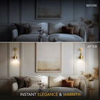 GLOWDROP WIRELESS WALL SCONCES (SET OF 2 + 2 BULBS FREE)