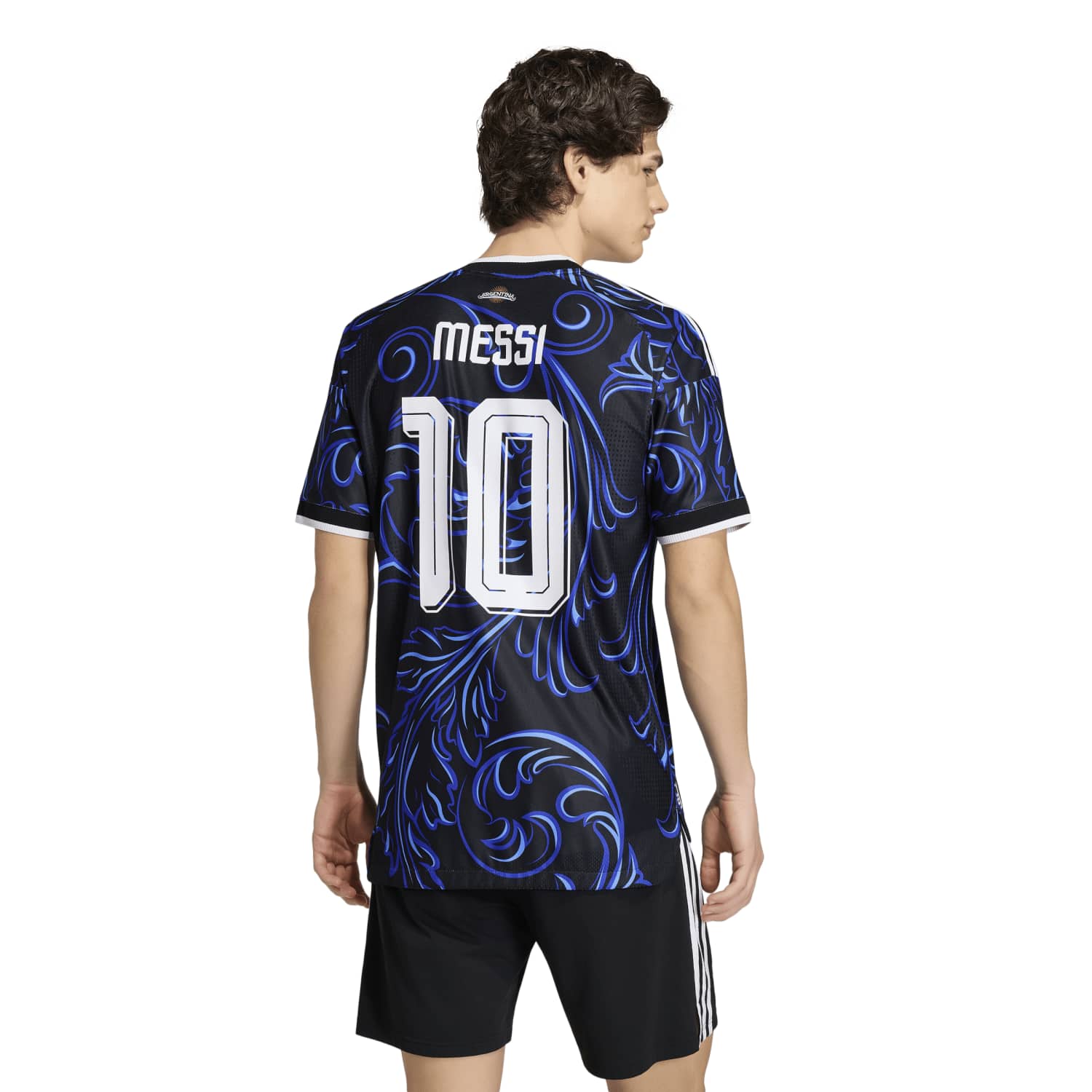 Argentina 26 Messi Away Authentic Jersey - Unisex