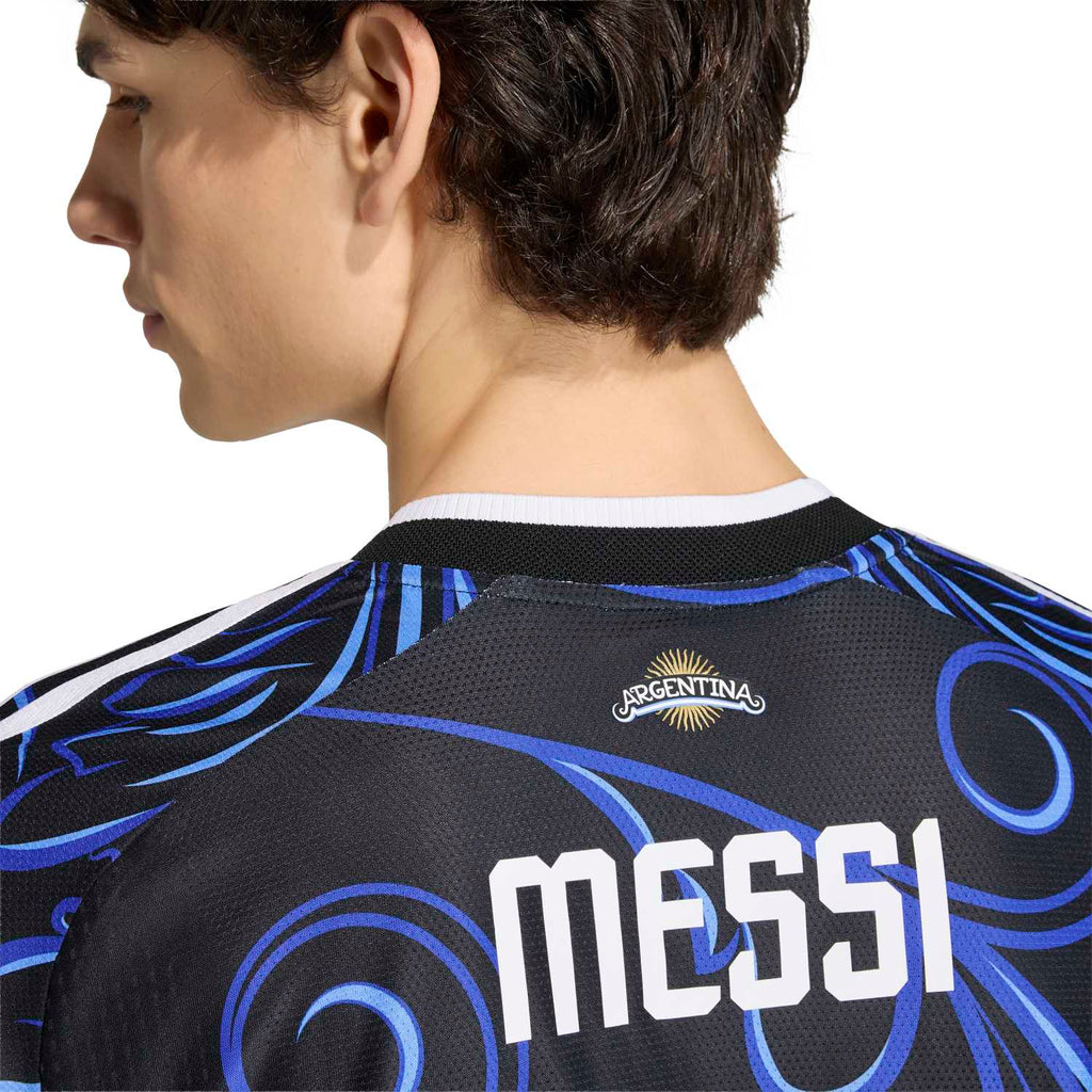 Argentina 26 Messi Away Authentic Jersey - Unisex