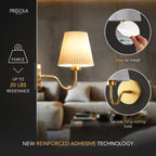 CURVED WIRELESS WALL SCONCE