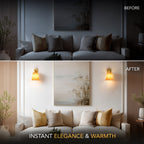 NATURAL WIRELESS WALL SCONCE