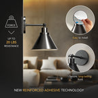 INDUSTRIAL WIRELESS WALL SCONCE