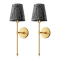 WIRELESS METALLIC WALL SCONCES (SET OF 2)