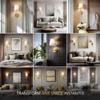 WIRELESS SAND WALL SCONCES (SET OF 2)